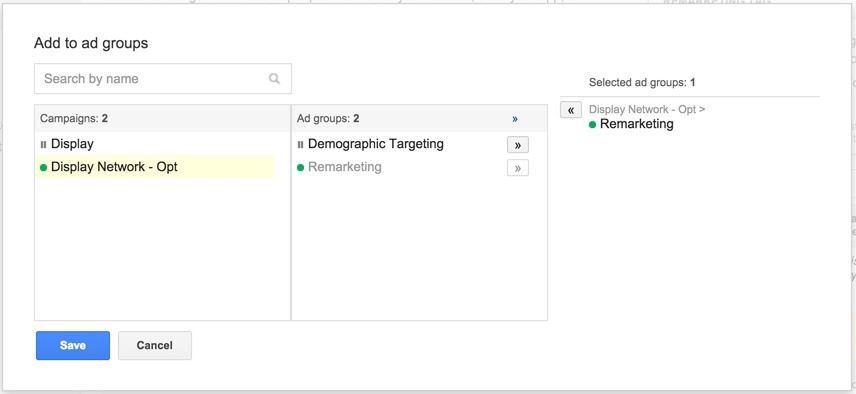 add remarketing list to adwords campaign