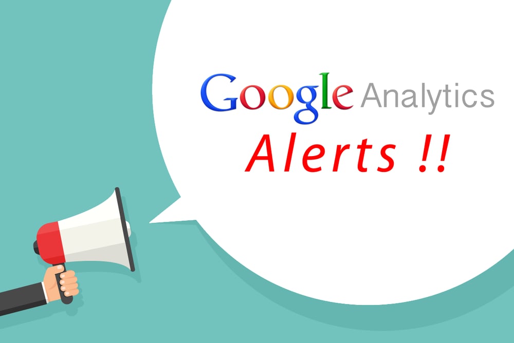 image shouting about google analytics alerts