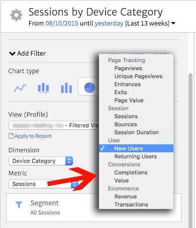 How to Change the Metric in a Megalytic Widget