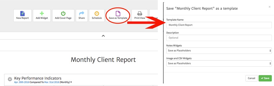 Creating a Report Template in Megalytic