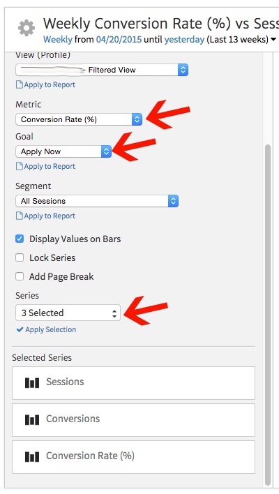 Megalytic Customize the Goal Conversion Widget