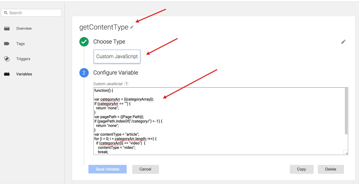 Custom JavaScript Variable in Google Tag Manager