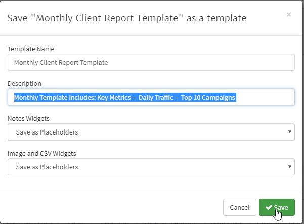 Monthly Report Template