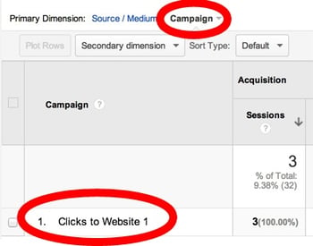 Viewing your Facebook campaign name in Google Analytics
