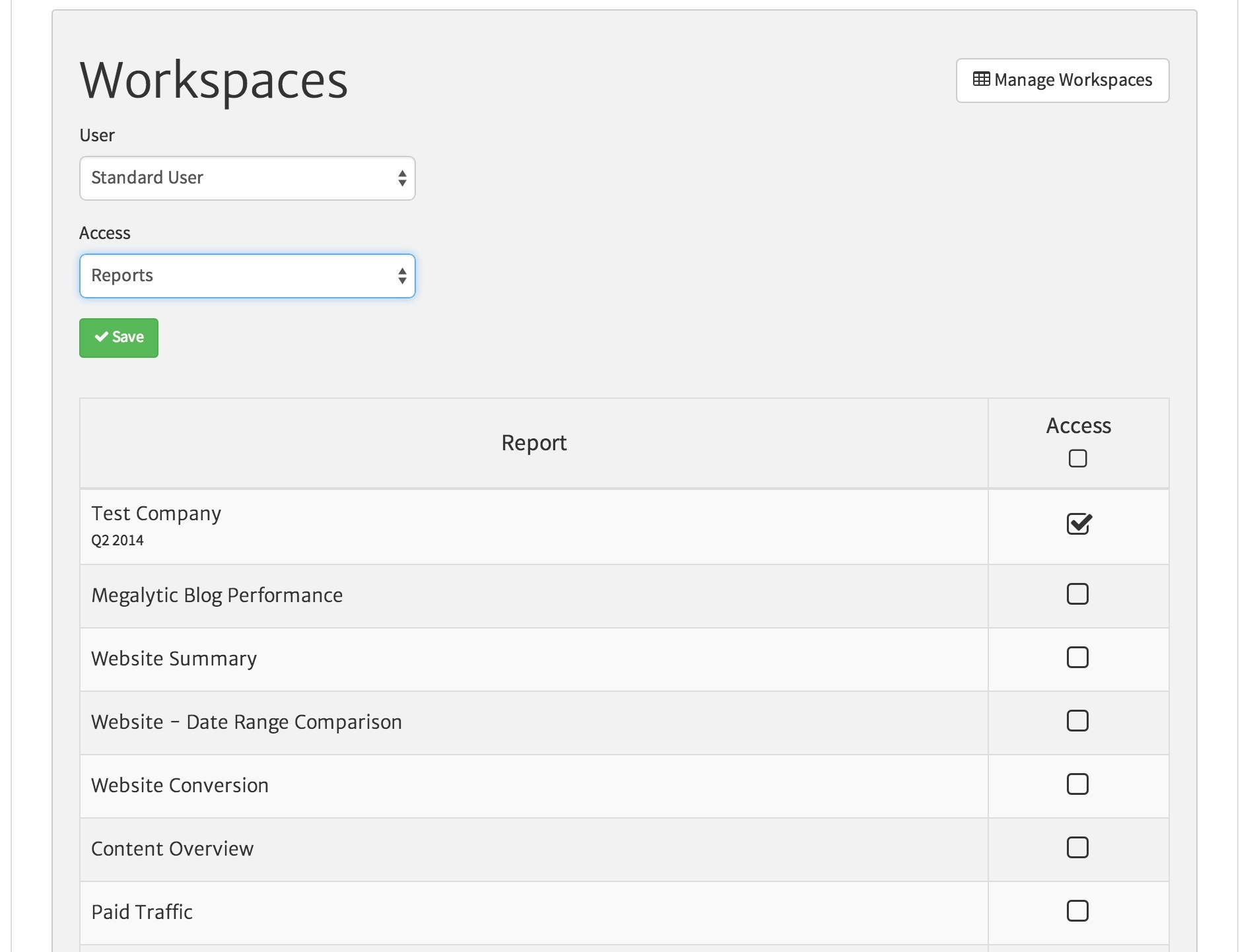 Megalytic Workspace Manager